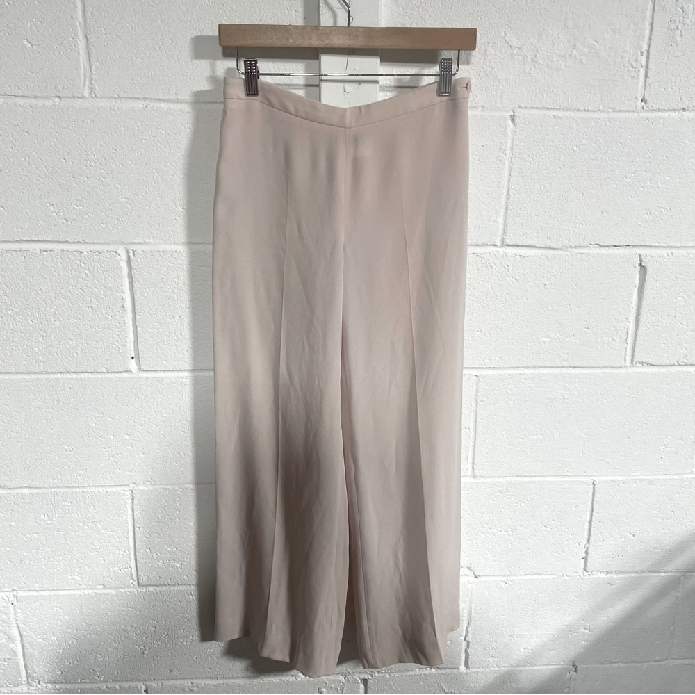 Cerruti 1881 Love In The Afternoon Light Pink Palazzo Silk Pants EU40